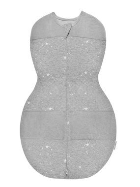 Sleepea 5-Second Baby Swaddle in Graphite Stars | Medium | Happiest Baby